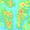 Hikurangi River topographic map, elevation, terrain
