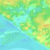 Puerto Nariño topographic map, elevation, terrain