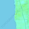 ROSHN Waterfront topographic map, elevation, terrain
