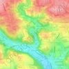 Podzamcze topographic map, elevation, terrain