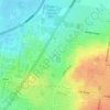 Melbourne Water Retarding Basin topographic map, elevation, terrain