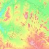 Wadi Rum protected area topographic map, elevation, terrain