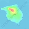 Manono topographic map, elevation, terrain