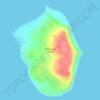 Mompong Island topographic map, elevation, terrain