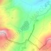 Lac du Verney topographic map, elevation, terrain