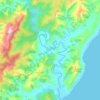 Mataikona River topographic map, elevation, terrain