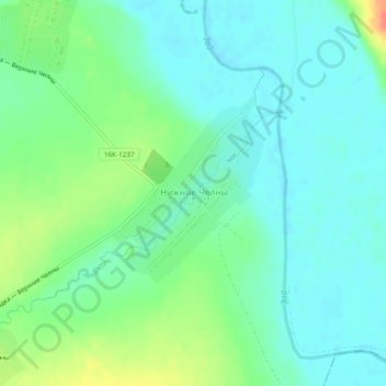 Нижние Челны topographic map, elevation, terrain