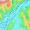 Hutt River topographic map, elevation, terrain