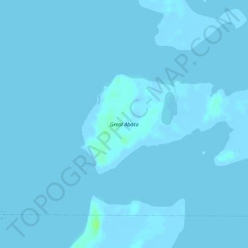 Great Abaco topographic map, elevation, terrain