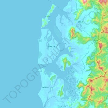 Mu Ko Ra - Ko Phra Thong National Park topographic map, elevation, terrain