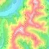 Cascade Range topographic map, elevation, terrain