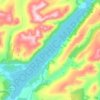 Loch Lochy topographic map, elevation, terrain