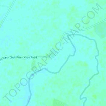 Chak Fateh Khan topographic map, elevation, terrain