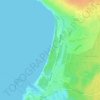 Pirita Beach topographic map, elevation, terrain
