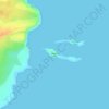 Isla Plaza Sur topographic map, elevation, terrain