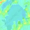 Lake Rotongaro topographic map, elevation, terrain
