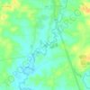 Huai Bong topographic map, elevation, terrain
