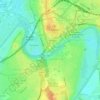 Chester Castle topographic map, elevation, terrain