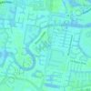 Albert Park Lake topographic map, elevation, terrain