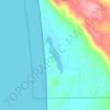 North Bar Lake topographic map, elevation, terrain