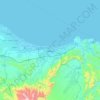 Muscat topographic map, elevation, terrain