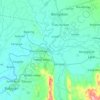 Pampanga River topographic map, elevation, terrain