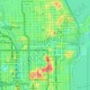 Chicago Riverwalk topographic map, elevation, terrain