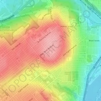 Westburnco Dog Park topographic map, elevation, terrain