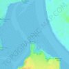 Ahiaruhe Shell Bank topographic map, elevation, terrain