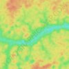 Juami River topographic map, elevation, terrain