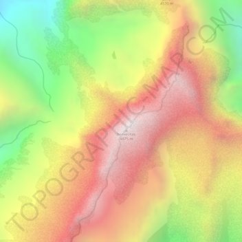 Glaciar (2020) topographic map, elevation, terrain
