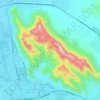 Mount Uhud topographic map, elevation, terrain