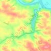 Waiwera River topographic map, elevation, terrain
