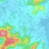 Si Sunthon topographic map, elevation, terrain