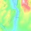 Strathmore topographic map, elevation, terrain