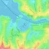 Ōrākei Basin topographic map, elevation, terrain