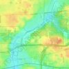 Morton Arboretum topographic map, elevation, terrain