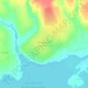 Центральный topographic map, elevation, terrain