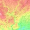 Cambridge topographic map, elevation, relief