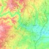 Austin topographic map, elevation, relief