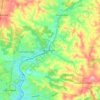 Wattle Glen topographic map, elevation, relief