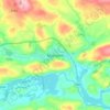 Macroom topographic map, elevation, relief