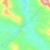 Kalamina Gorge topographic map, elevation, relief