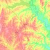 Freestone County topographic map, elevation, relief