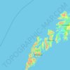 Nordland topographic map, relief map, elevations map