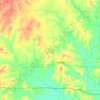 Wayne County topographic map, elevation, relief