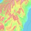 Waitaki District topographic map, elevation, relief