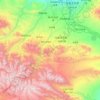 Ürümqi topographic map, elevation, relief