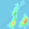 Bjørnøya topographic map, relief map, elevations map