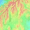 Mackenzie District topographic map, elevation, relief